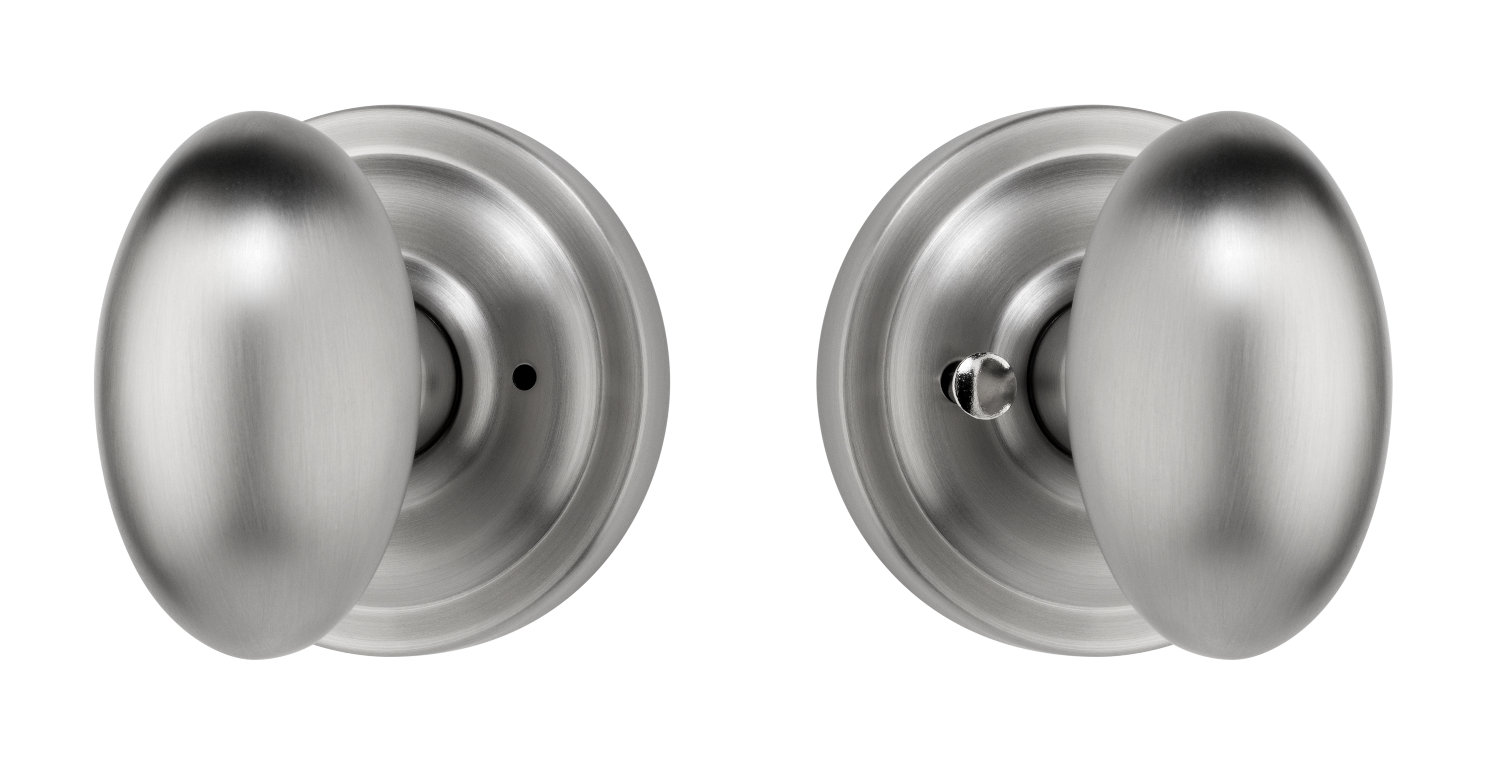 solid brass door knob and handle in brushed nickel finish