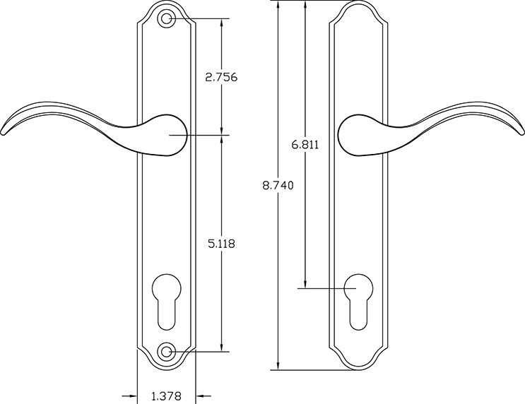 multipoint handle set