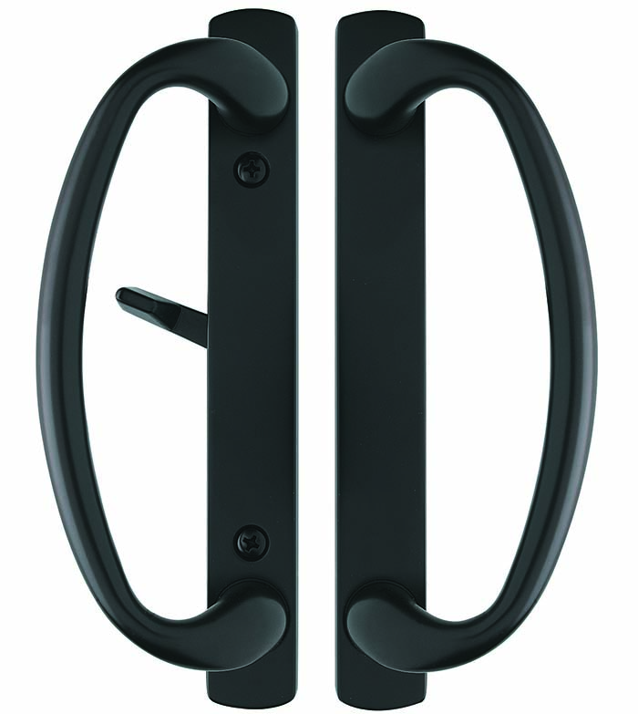 sliding door handleset in oil rubbed bronze