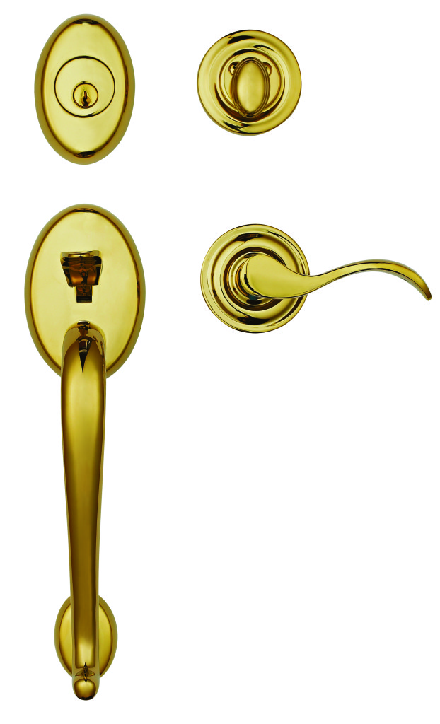 rockwell winslow solid brass entry door handleset in lifetime