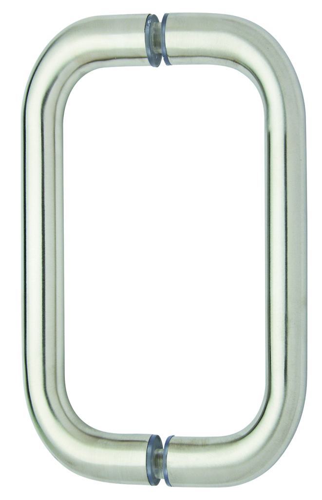 Frameless Glass Shower Door Pulls Mont Hard 8 Back To Tubular Pull In Brushed Nickel Finish For Heavy Glass Frameless Shower Doors