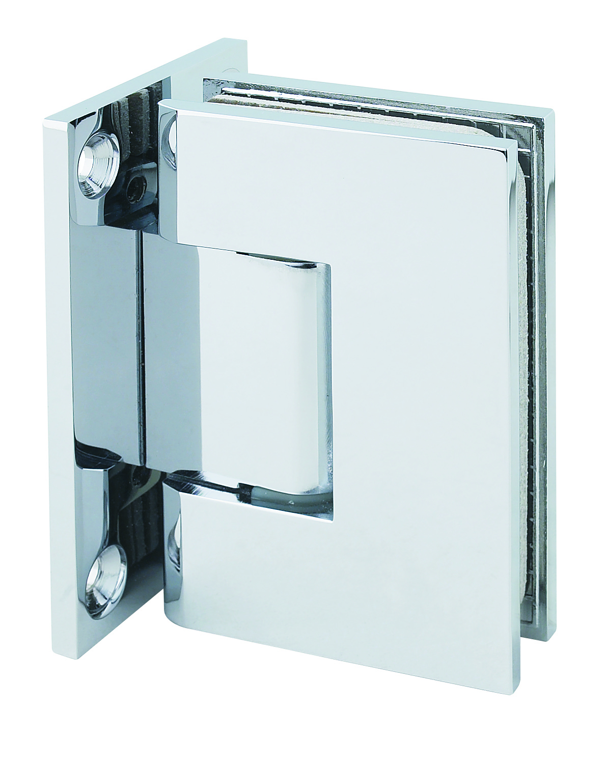 heavy glass chrome standard duty wall to glass shower door hinges