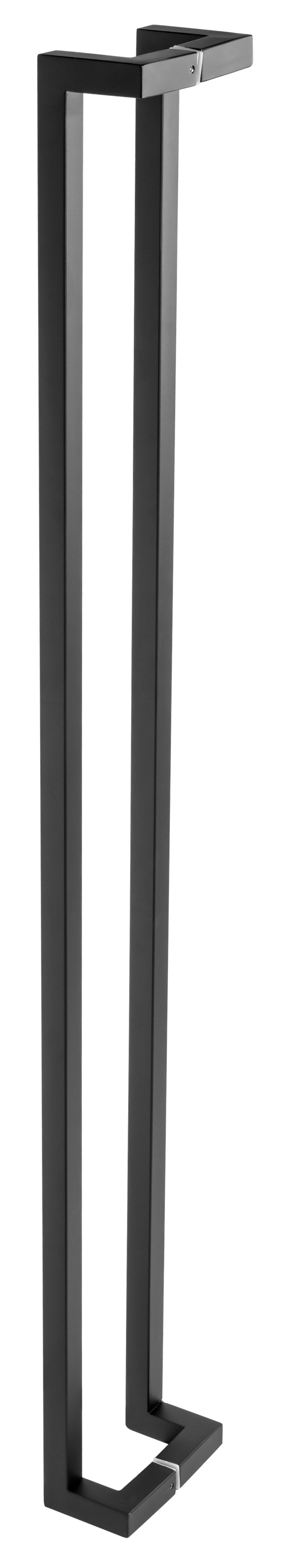 48" Contemporary Offset Square Door Pull Handle in Matt Black Finish