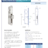 STAINLESS STEEL mortise lock hookbolt