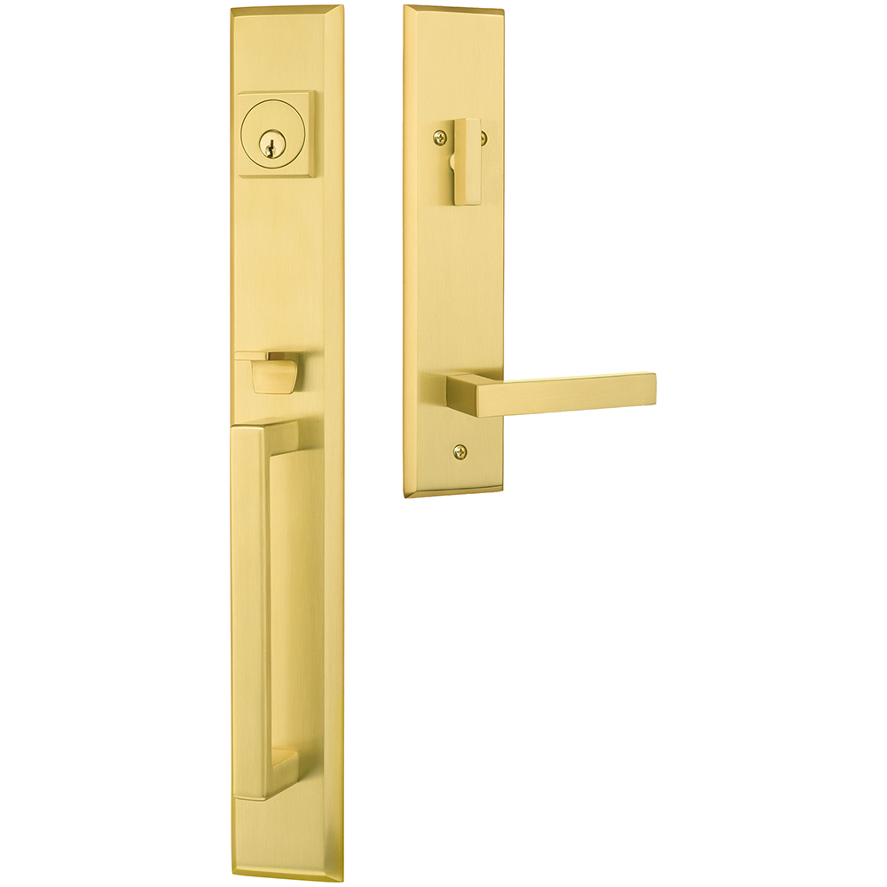 Door Plate Sets Solid Brass Polished Nickel Finish 