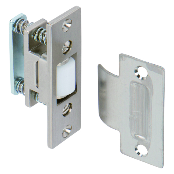 Adjustable Door Roller Latch Brushed Nickel