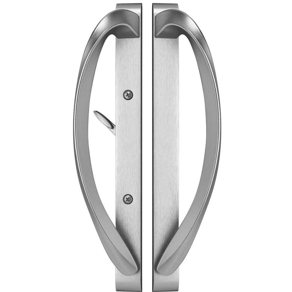 Rockwell Modena Sliding Patio Door Handle Brushed Nickel