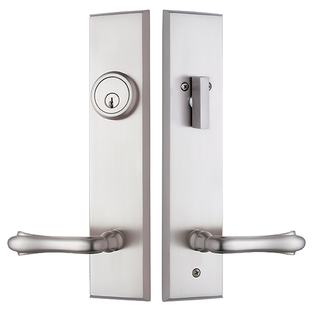 1 Set Stainless Steel Interior Door Handle Brushed Door Lock Set