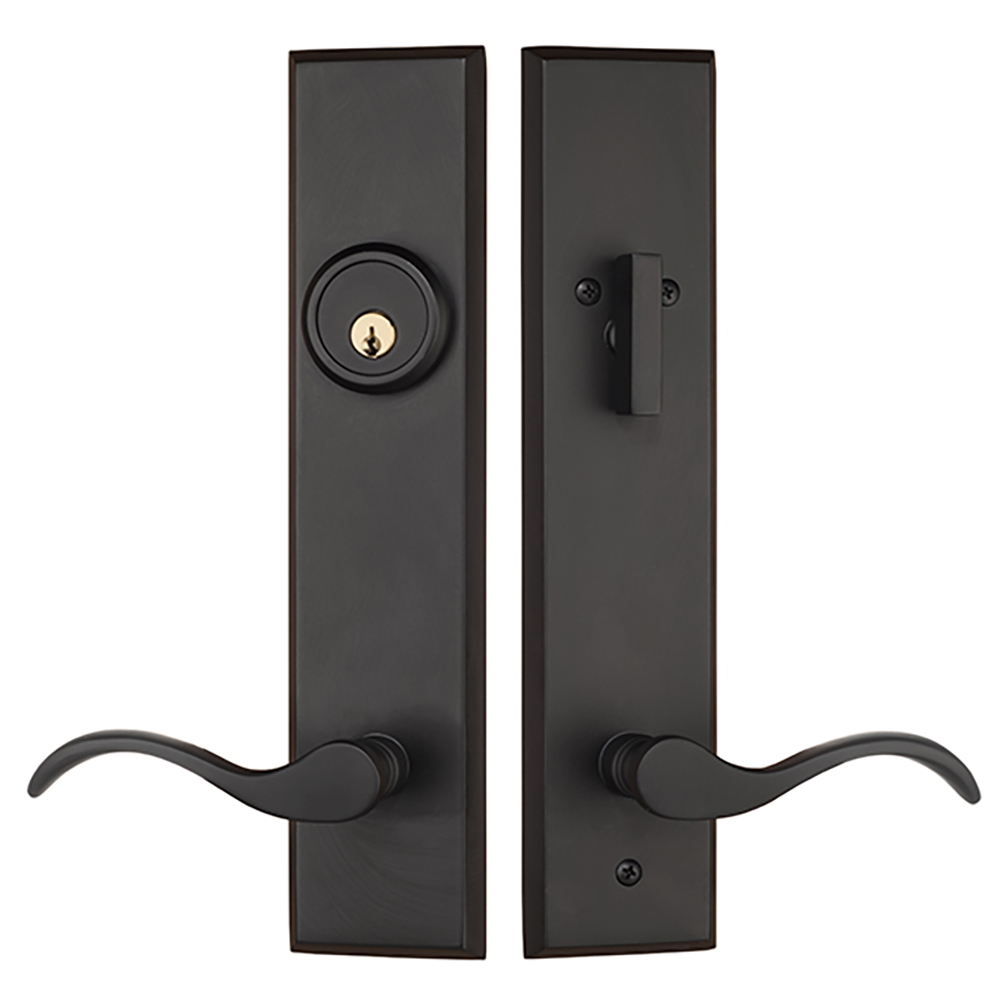 Rockwell Security Serrure de porte d'entrée en laiton massif avec