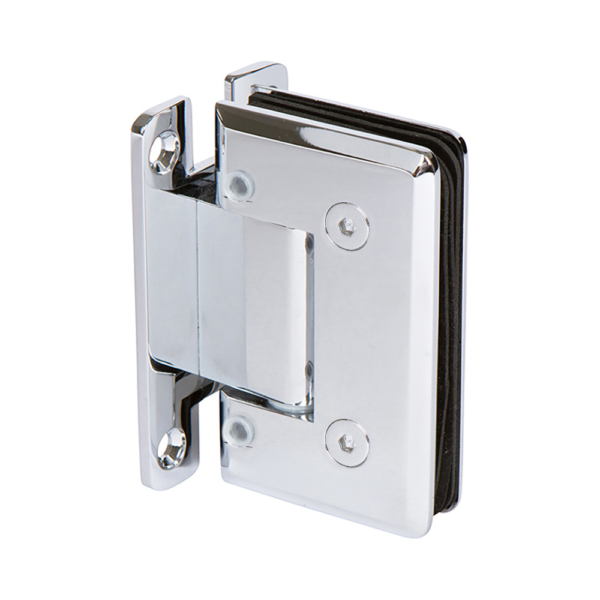 SHB037LBN0C Wall to Glass Bevelled Shower Hinge in Brushed Nickel