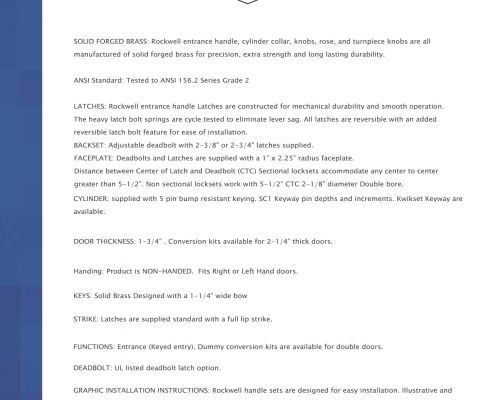 rockwell-handle-set-specs