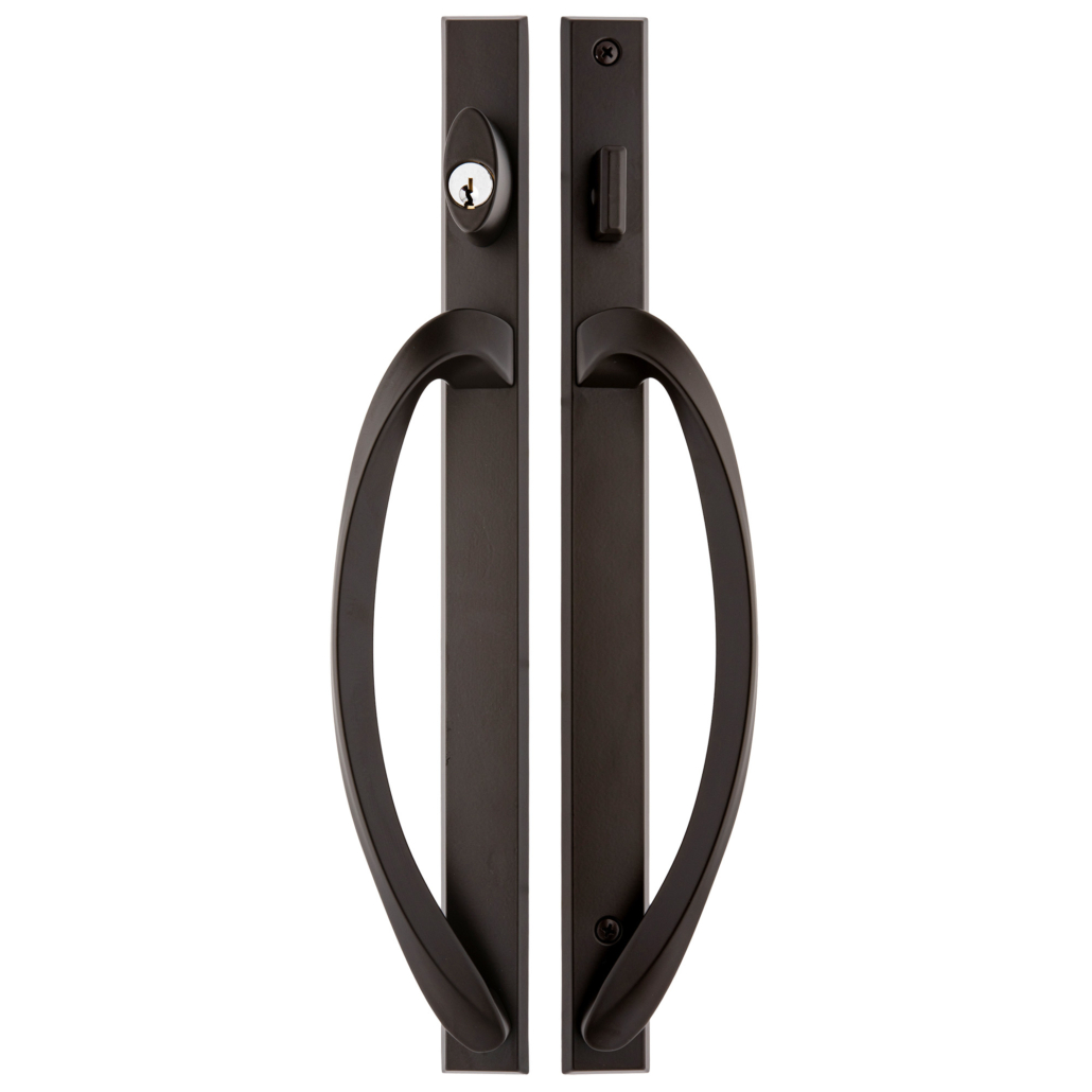Laguna Keyed Entry Sliding Patio Door Handle Tuscan Bronze