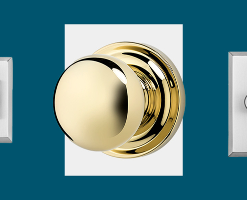 graphic of door knobs and handles