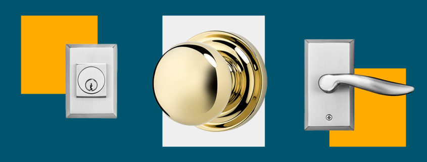 graphic of door knobs and handles