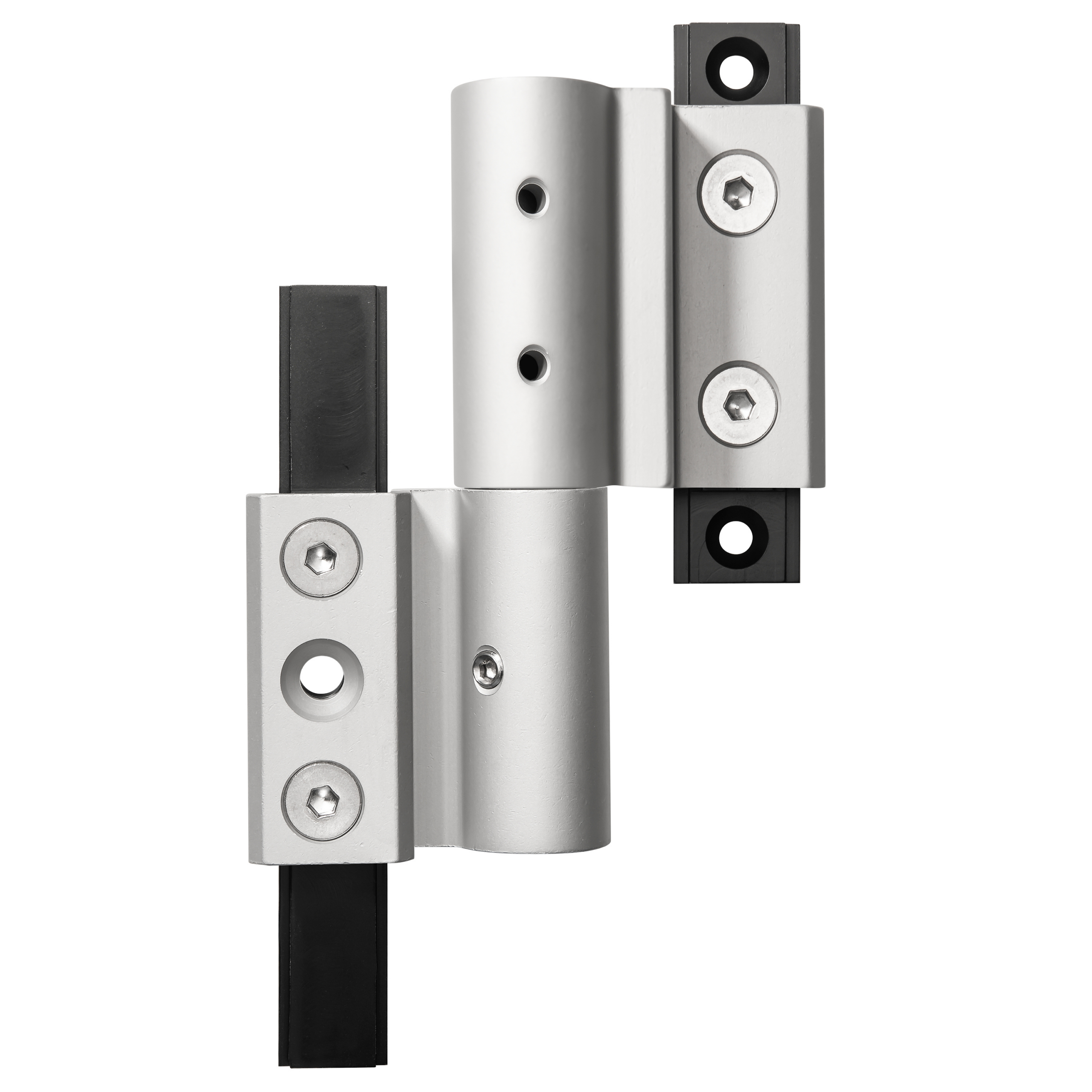 Rockwell TriAxis Pro euro groove 3-way adjustable hinge in anodized clear